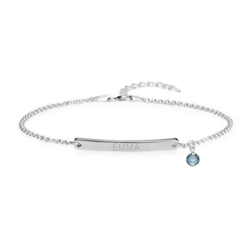 Fashion Personalized Custom Birthstone Bracelet