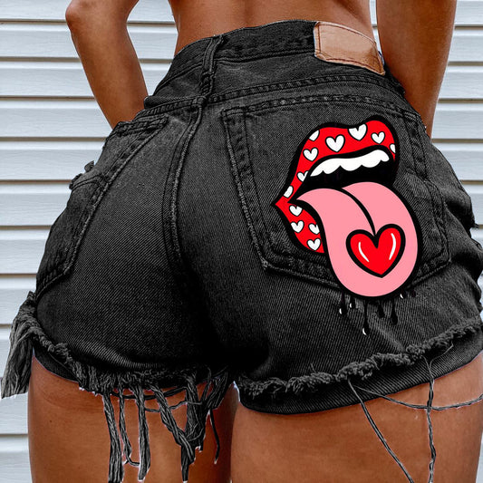 Loch Mode Vier Jahreszeiten Straße Hipster Denim Shorts Frauen