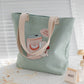 Women's Canvas Artistic Portable One-shoulder Mummy Tote Bag