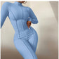 Reverse Wear Design Sense High Waist Slim Breathable Leisure Sports Suit