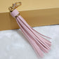 Background Color Leather Tassel Key Chain Silica Gel Bracelet