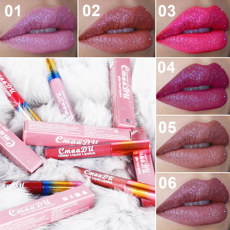 Symphony glänzender, mattierter Metall-Lipgloss-Lippenstift