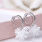 New fashion pure beauty ice 925 silver earrings hypoallergenic non-fading earrings