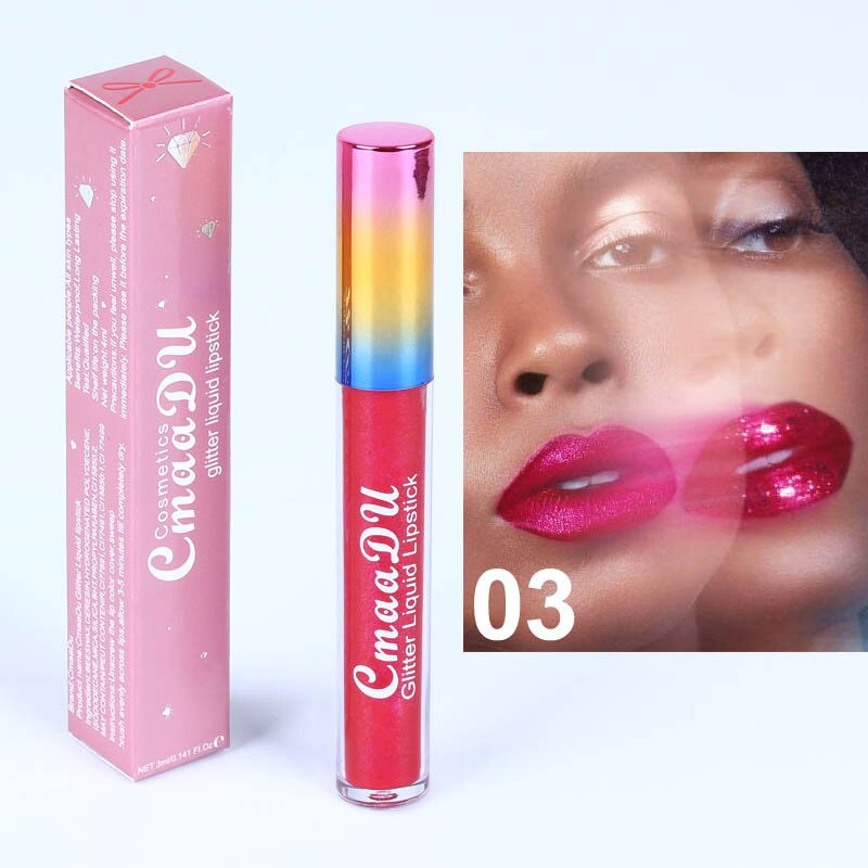 Symphony glänzender, mattierter Metall-Lipgloss-Lippenstift