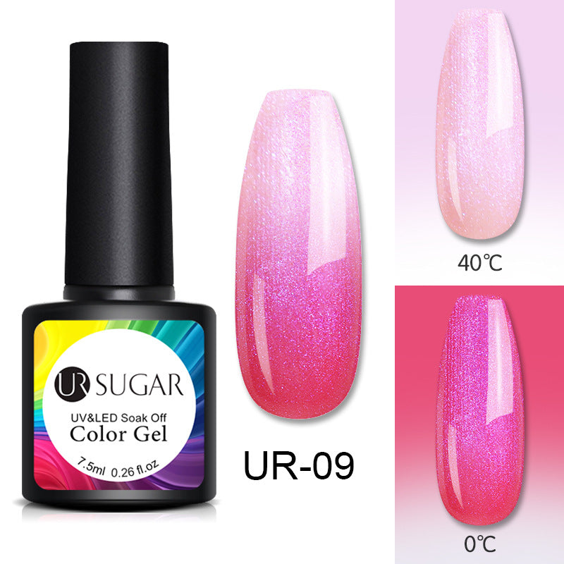 Glitter glitter temperature change nail polish