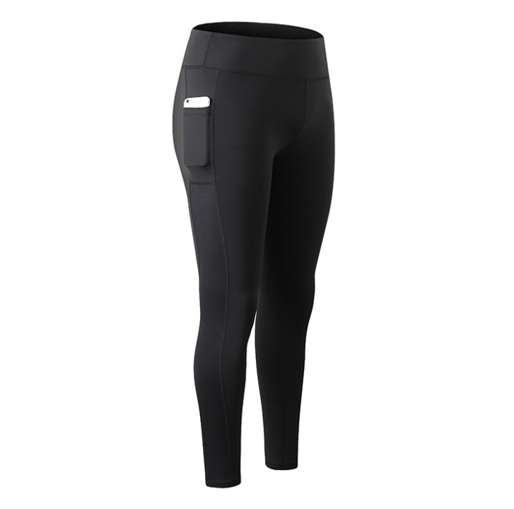 Pantaloni da yoga da donna con collant tascabili Pantaloni sportivi senza cuciture energetici per le donne Leggings sportivi a vita alta Pantaloni da corsa fitness da donna