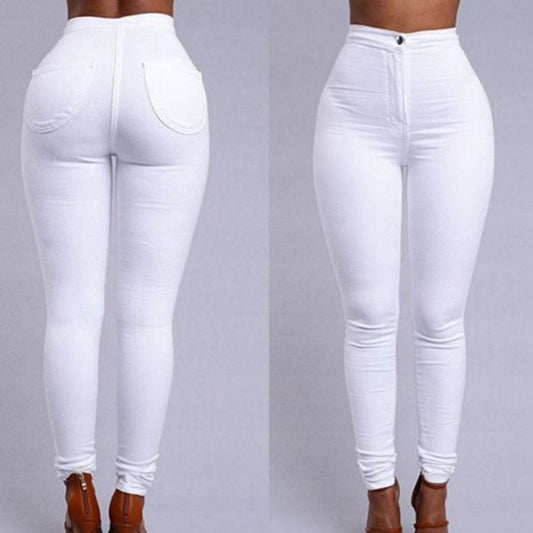 Fashion elastic jeans women leggings ladies