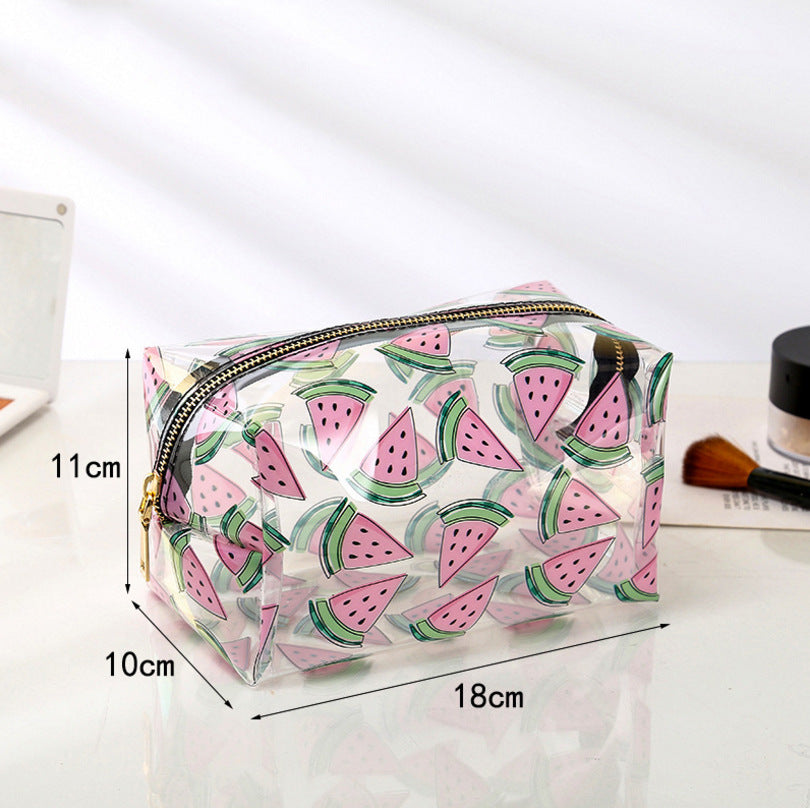 Transparent Pvc Waterproof Cosmetic Bag Large Capacity