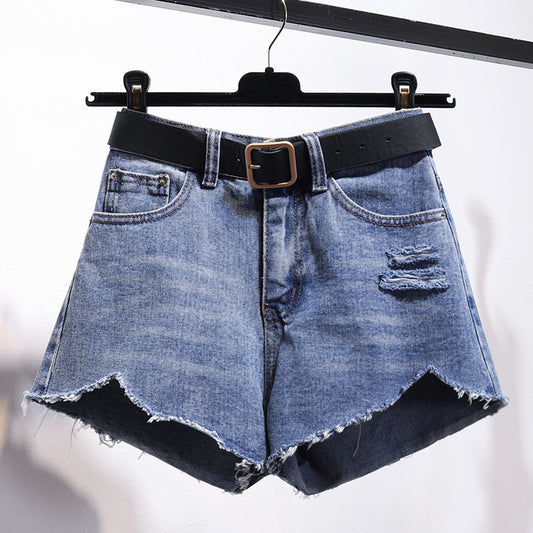 Shorts in denim irregolari