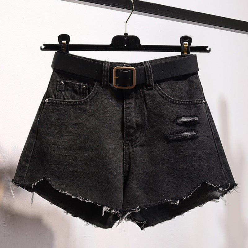 Shorts in denim irregolari