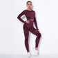 Seamless Knitted Absorbent Yoga Long-Sleeved Suit