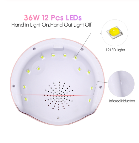 La lampada per unghie viene utilizzata per la lampada per lucidatura del ghiaccio con gel secco per smalto