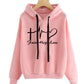 Herzdruck Hoodie Sweatshirt Pullover Tops Damen Langarm Sportkleidung