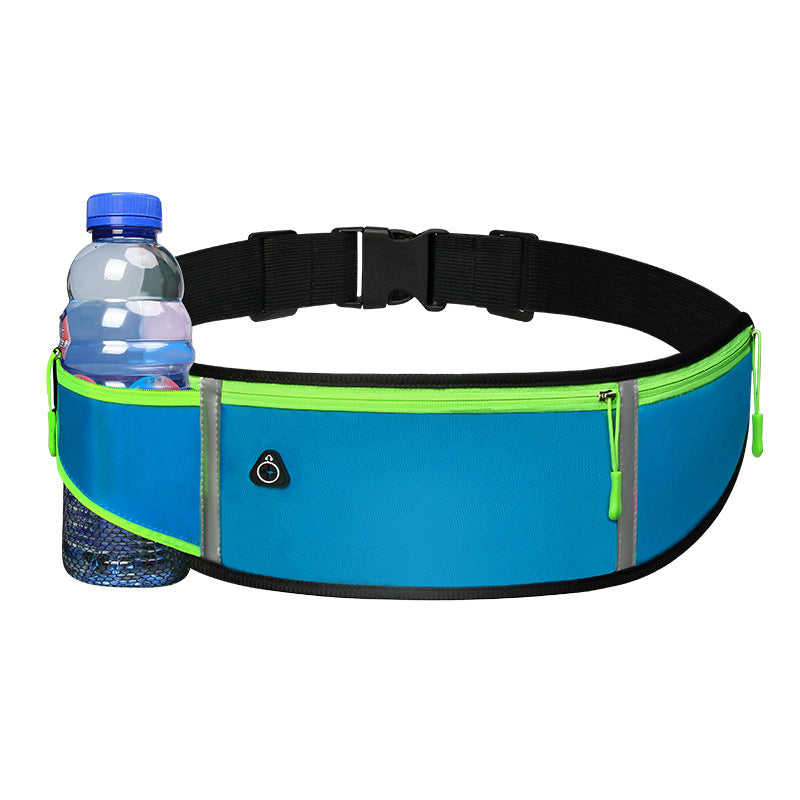 Sports Waist Bag With Pocket Light Slim Zip Running Belt