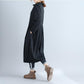 New Style Autumn Long Dress Loose Solid Cotton Linen Women dress