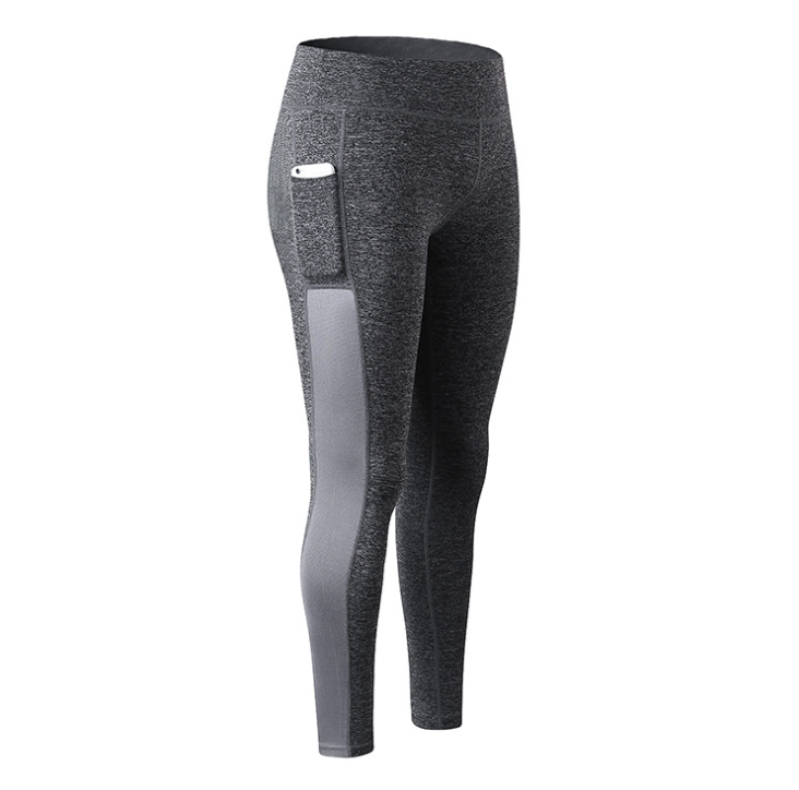 Pantaloni da yoga da donna con collant tascabili Pantaloni sportivi senza cuciture energetici per le donne Leggings sportivi a vita alta Pantaloni da corsa fitness da donna