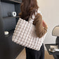 Plaid Handbags Winter Fashion High Capacity Shopping Plush Bag Korean Style Personalized Designer Luxury Tote Bags For Women