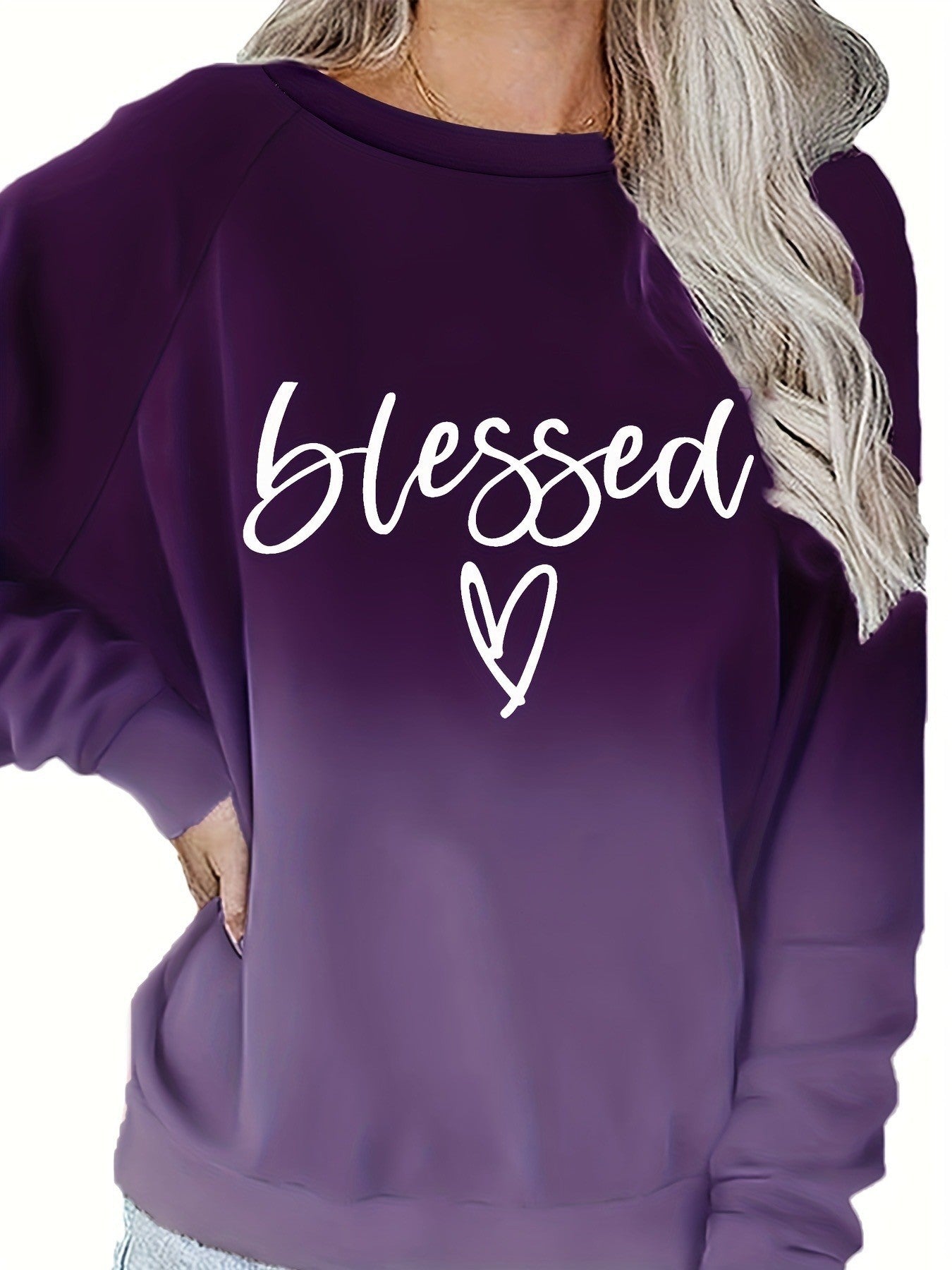 Modisches Damen-Sweatshirt mit Buchstaben-Print