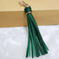 Background Color Leather Tassel Key Chain Silica Gel Bracelet