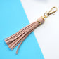 Background Color Leather Tassel Key Chain Silica Gel Bracelet