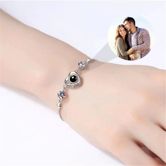 Women's S925 Silver Simple Projection Bracelet