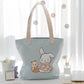 Women's Canvas Artistic Portable One-shoulder Mummy Tote Bag