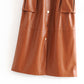 Women PU faux leather dress