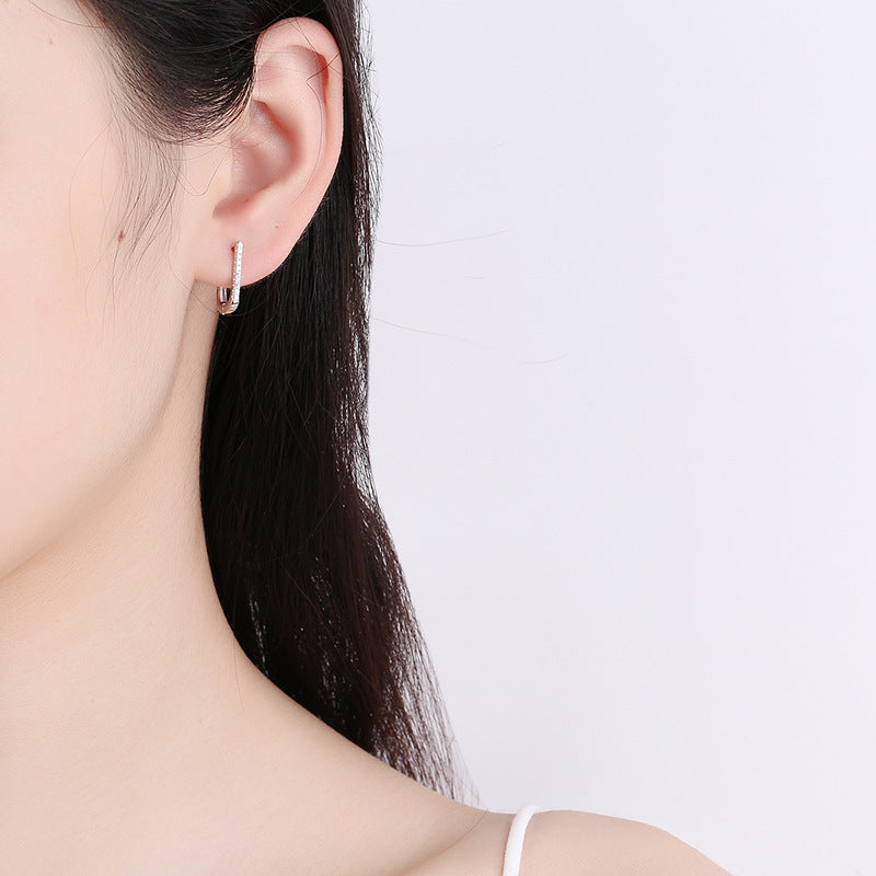 Geometric U-Shape Earrings | Women's Geometric Earring | Trend N Trove