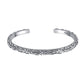 Bracciale in argento tailandese con erba Tang intagliata in stile vintage in argento sterling S925