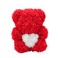 Love Gift Rose Bear Eternal Flower Rose Teddy Bear PE Foam Bear 25cm