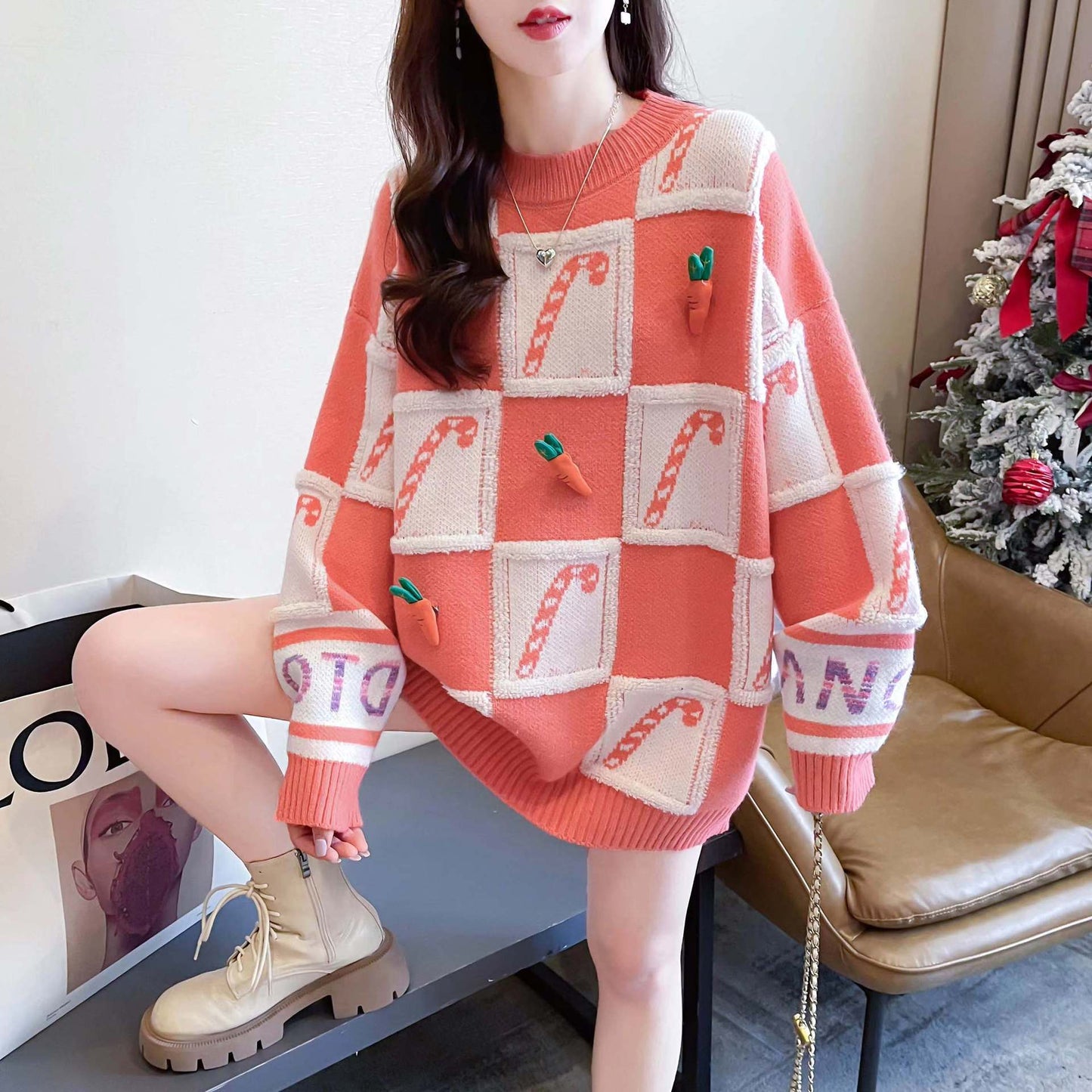 Women's Loose Design Pullover Sweater