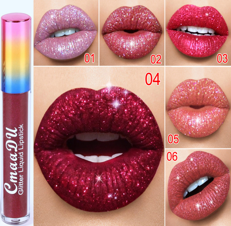 Symphony glänzender, mattierter Metall-Lipgloss-Lippenstift