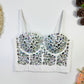 Niche Tube Top Beaded Light Diamond Hot Girl Sling Top