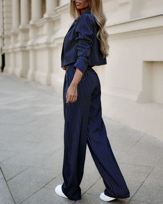 Women's Fashion Straight Pants Suit