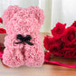 Liebesgeschenk Rosenbär Ewige Blume Rose Teddybär PE-Schaumbär 25 cm