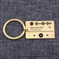 Personalized DIY Custom Music Scan Code Keychain Stainless Steel