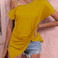 Off Shoulder Blouse Summer Irregular Design Tops Shirt