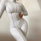 Reverse Wear Design Sense High Waist Slim Breathable Leisure Sports Suit