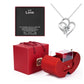 Fashion Jewelry Box Red Apple Necklace Eternal Rose For Girl