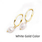 Personality Trend Baroque Irregular Shaped Water Pearl Earrings