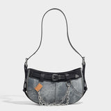 Sweet Cool Hot Girl Denim Underarm Bag