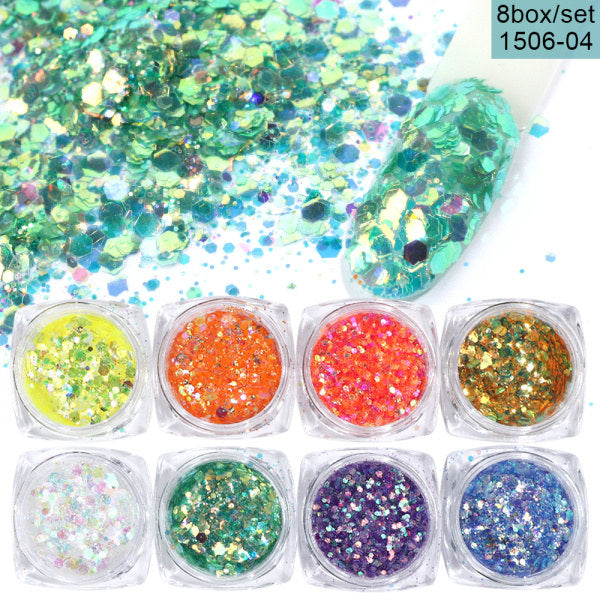 Nail Glitter Set | Nail Glitter Powder Set | Trend N Trove