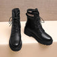 Schoolgirls Korean Style Thick Sole Fleece Martin Boots