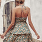 Boho Backless Ruffled A-Line