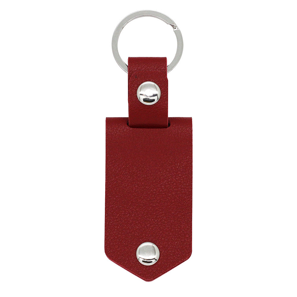 Leather Photo UV Color Printed Keychain