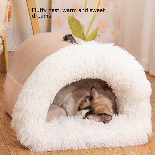 Winter Warm Dog Nest Moisture-proof Long Fur Cat Nest Cross Border Pet Nest