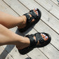 Ins Fashion Dickbesohlte Schnalle Sandalen Sommermode