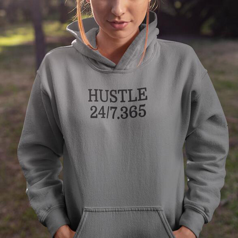 Kreativ bedruckter minimalistischer Damen-Hoodie