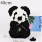 Love Gift Rose Bear Eternal Flower Rose Teddy Bear PE Foam Bear 25cm