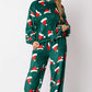 2024 Casual Flannel Pajama Sets For Women 2 Piece Cute Long Sleeve